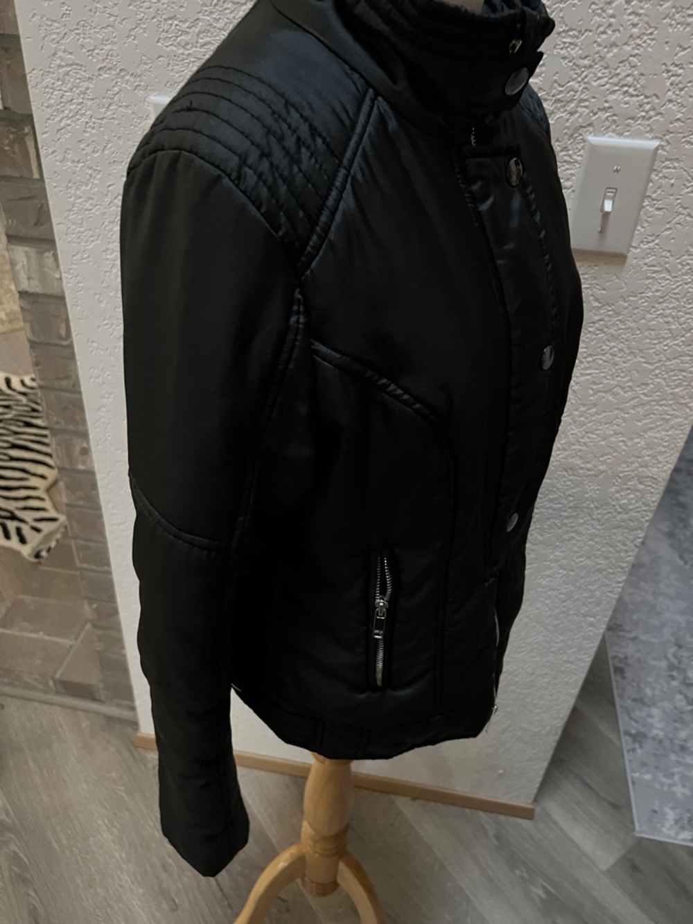 Zella Zip Up Biker insulated Jacket - Picture 5 of 10